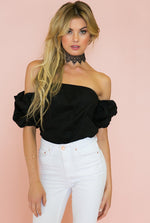 Fiesta Queen Off-Shoulder Top - Black /// Only 1-S Left /// - Haute & Rebellious