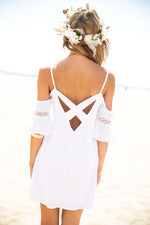 Rayla Off-Shoulder Dress - White - Haute & Rebellious