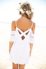 Rayla Off-Shoulder Dress - White - Haute & Rebellious