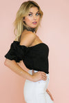 Fiesta Queen Off-Shoulder Top - Black /// Only 1-S Left /// - Haute & Rebellious