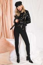 Fitted Stretch Pants - Black