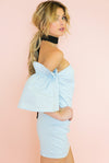 Lana Off-Shoulder Ruffle Sleeve Dress - Light Blue /// ONLY 1-L LEFT/// - Haute & Rebellious