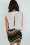 Amond Patterned Mini Skirt