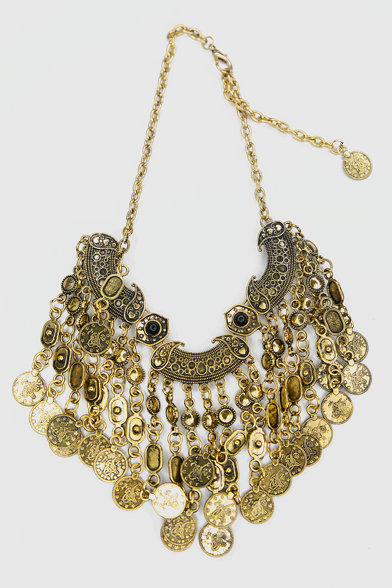 Leyla Metal Fringe Necklace - Haute & Rebellious
