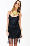 Mora Fringe Lace Slip Dress - Haute & Rebellious