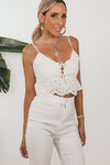 Positano Escape Eyelet Crop Top