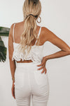 Positano Escape Eyelet Crop Top