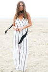 Palazzo Striped Jumpsuit - Haute & Rebellious