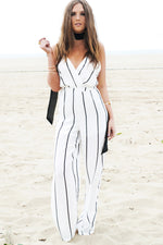 Palazzo Striped Jumpsuit - Haute & Rebellious