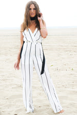 Palazzo Striped Jumpsuit - Haute & Rebellious