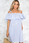 Summer Vacay Striped Ruffle Dress