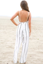 Palazzo Striped Jumpsuit - Haute & Rebellious