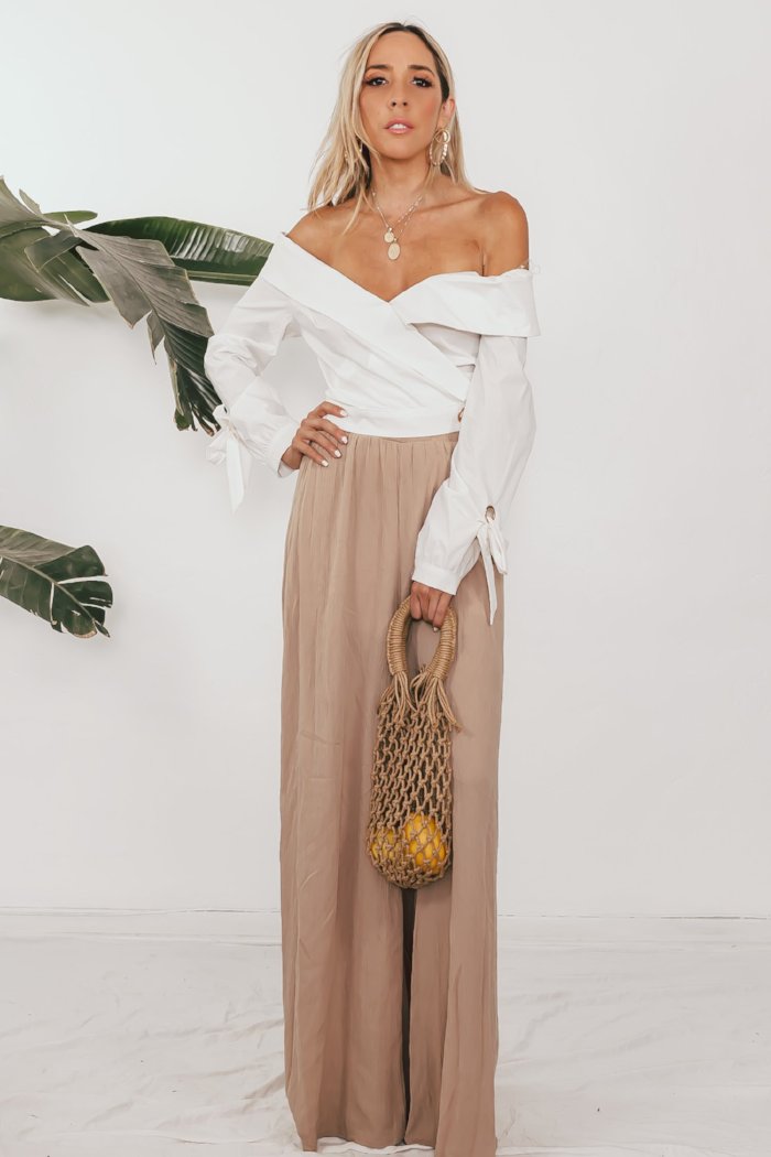 Shawl Collar Blouse with Tie Detail