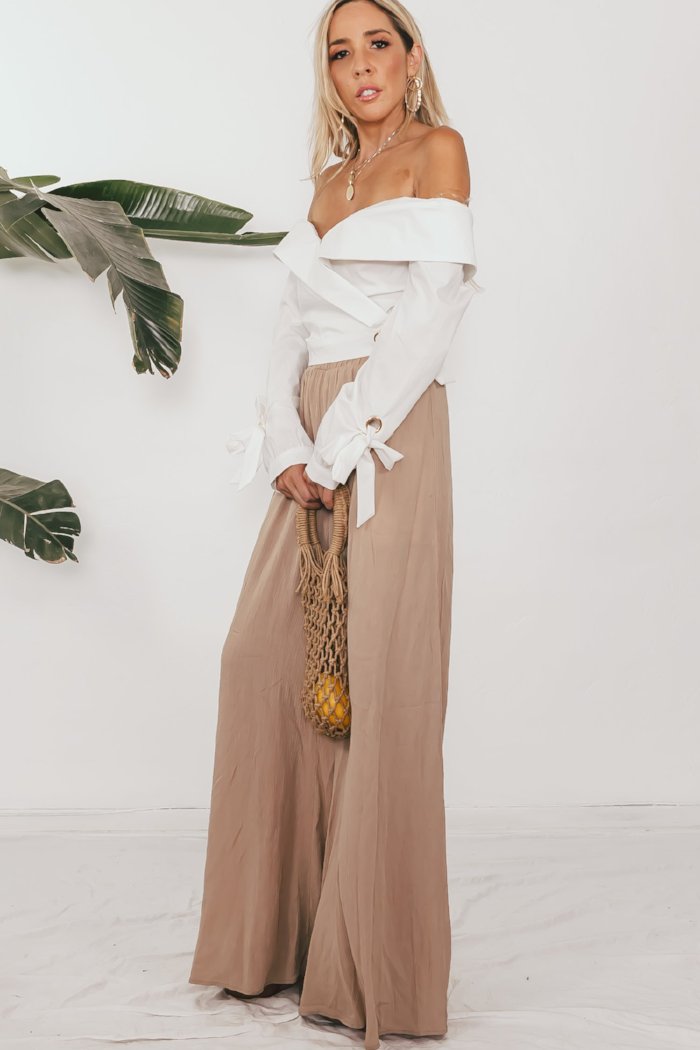 Shawl Collar Blouse with Tie Detail