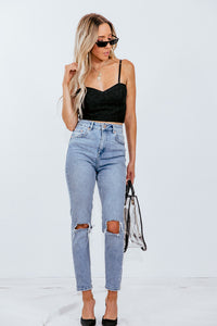 Eyelet Crop Top