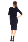 PARADOX SCUBA MIDI DRESS - BLACK - Haute & Rebellious