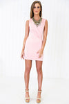 Franci Sleeveless Deep-V Wrap Dress - Rose - Haute & Rebellious