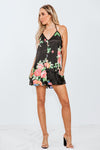 Floral Satin Romper