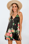 Floral Satin Romper