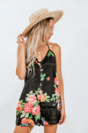 Floral Satin Romper