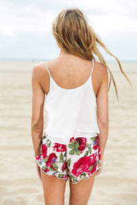 EMMA FLORAL RUFFLE SHORTS - Haute & Rebellious