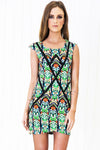 Geo Tropical Print Dress - Haute & Rebellious