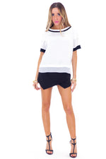 VENOM SHEER CONTRAST SPORTY TOP - Haute & Rebellious
