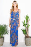 Maia Paisley Print Maxi Dress - Haute & Rebellious