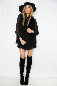 Deidra Ruffle Long Sleeve Dress - Haute & Rebellious