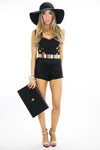 STACIE LACE SHORTS - Black - Haute & Rebellious