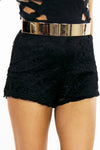 STACIE LACE SHORTS - Black - Haute & Rebellious