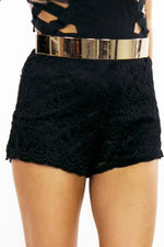 STACIE LACE SHORTS - Black - Haute & Rebellious