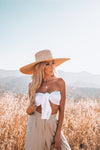 Crop Top with Front Tie - White