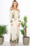 Isis Flower Print Maxi Dress - Haute & Rebellious