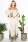 Isis Flower Print Maxi Dress - Haute & Rebellious