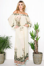 Isis Flower Print Maxi Dress - Haute & Rebellious