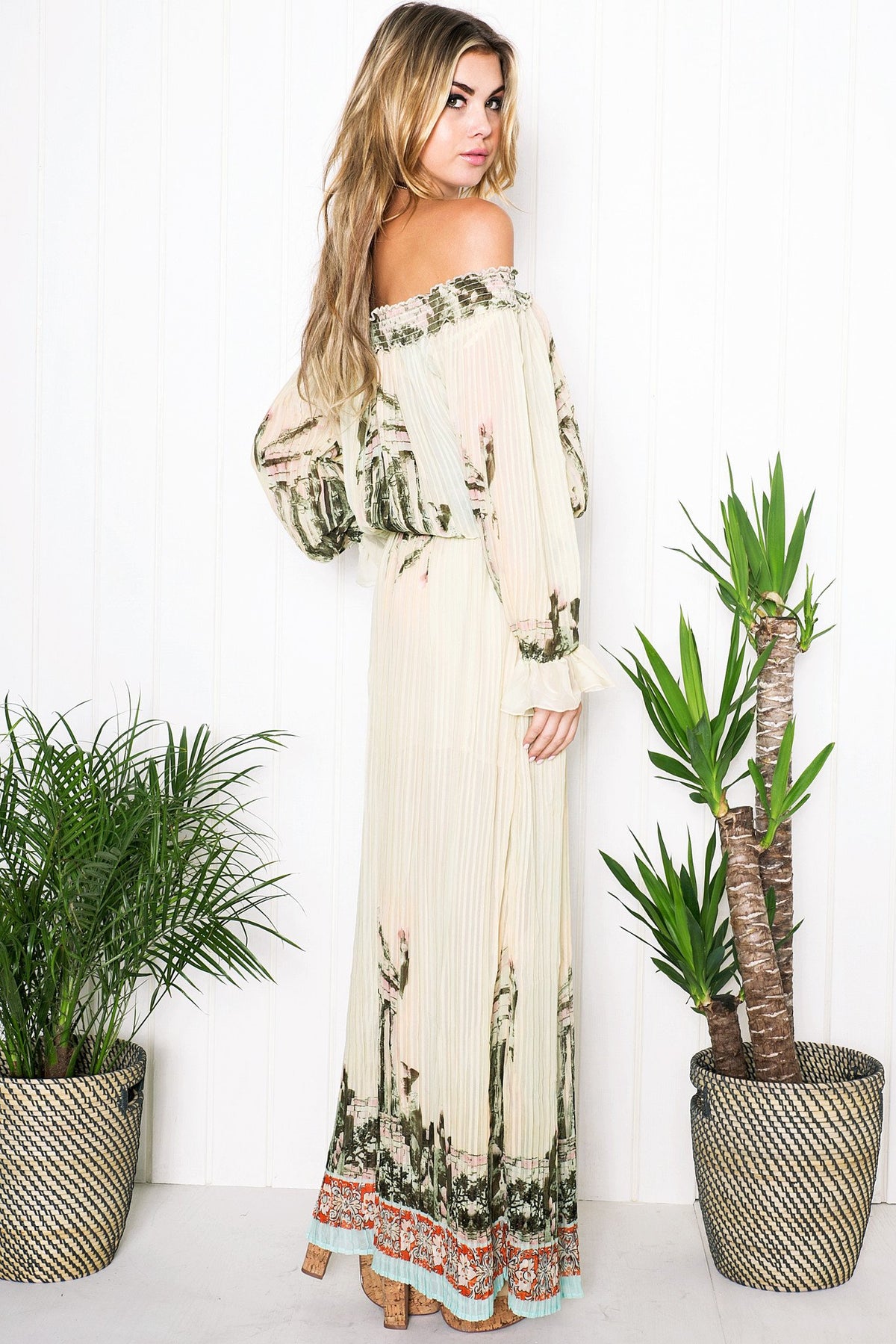 Isis Flower Print Maxi Dress - Haute & Rebellious