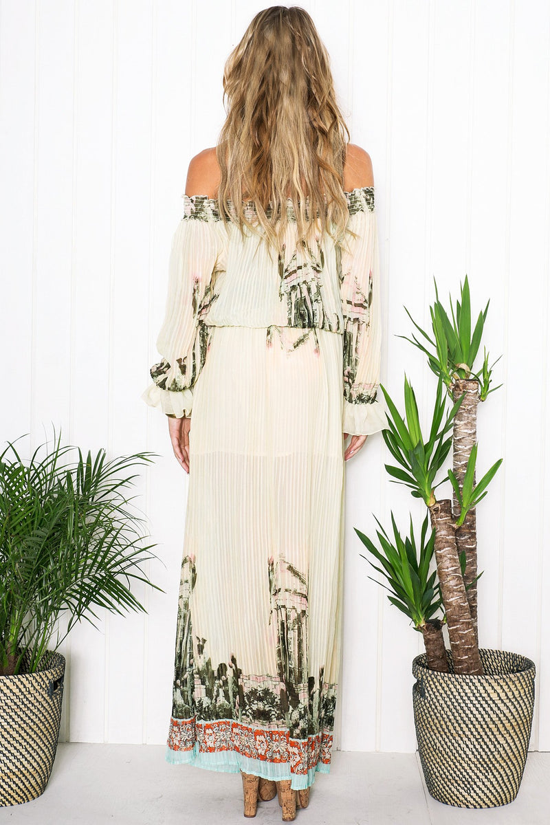 Isis Flower Print Maxi Dress - Haute & Rebellious