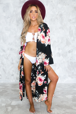 Follow Me Anywhere Floral Kimono