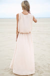 Molin Front Slits Chiffon Maxi Dress - Haute & Rebellious