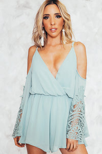 Let Me Love You Shoulder Cutout Romper