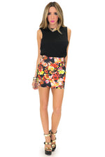FLORAL BANDED SKIRT - Haute & Rebellious