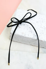 Lace Up Bow Choker - Haute & Rebellious