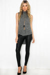 Mauven Knit Sleeveless Top - Grey - Haute & Rebellious