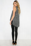 Mauven Knit Sleeveless Top - Grey - Haute & Rebellious