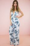 Rose Garden PLunging Jumpsuit - Haute & Rebellious