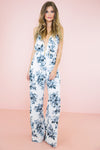 Rose Garden PLunging Jumpsuit - Haute & Rebellious