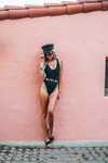 High-Cut One-Piece Swimsuit