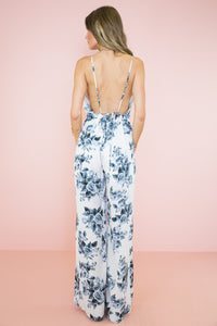 Rose Garden PLunging Jumpsuit - Haute & Rebellious