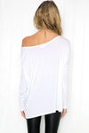 Suzanna Long Sleeve Top - White - Haute & Rebellious